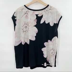 Ted Baker London floral short sleeve top